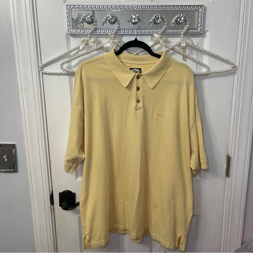 Tommy Bahama Yellow Polo Shirt